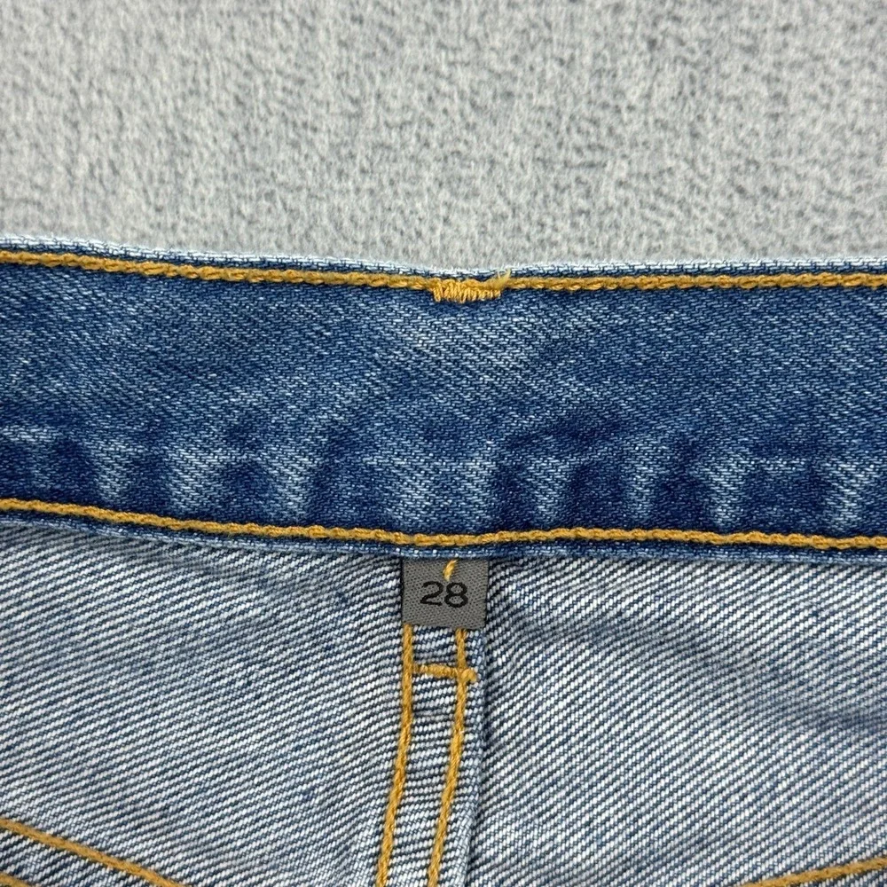 Carmar Emelia Jackson Jeans Womens 28 Blue Button Fly Distressed Raw Hem Pants